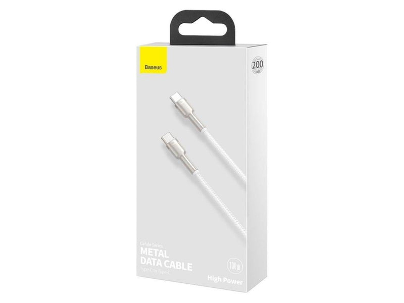 Baseus Cable USB-C to USB-C  Cafule 100W 2m (white)