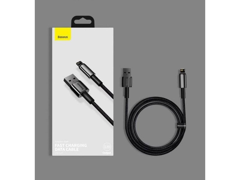 Baseus Tungsten Gold Cable USB to iP 2.4A 1m (black)