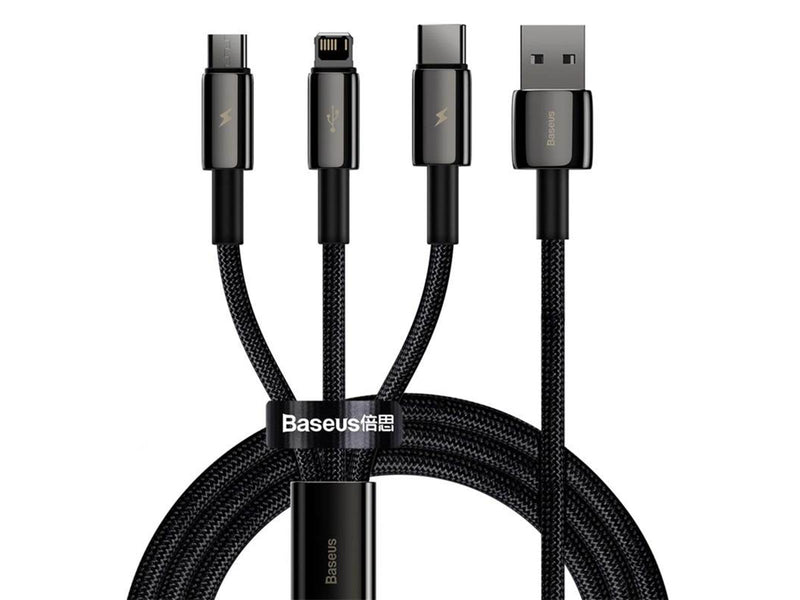 Baseus Tungsten Gold 3-in-1 USB cable