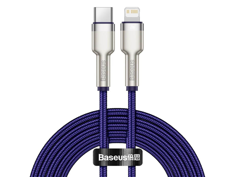 Baseus USB-C cable for Lightning  Cafule PD 20W 1m (purple)