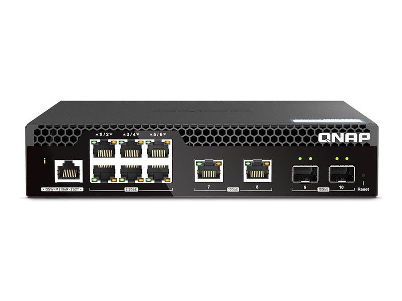QNAP Web Managed Series - switch - half-width Layer 2 - 10 ports - Managed - rack-mountable