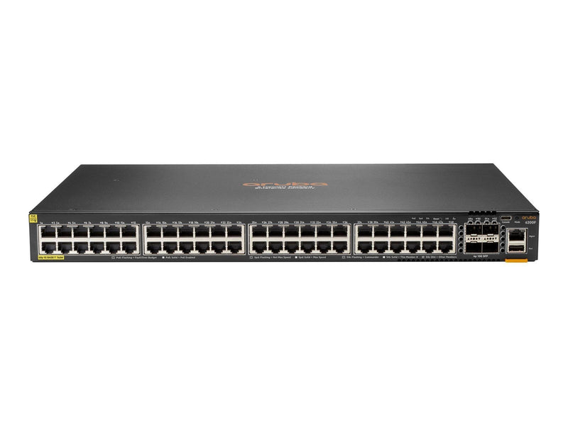 Hewlett Packard Enterprise HPE Aruba Networking CX 6200F 48G Class4 PoE 4SFP+ 740W Switch