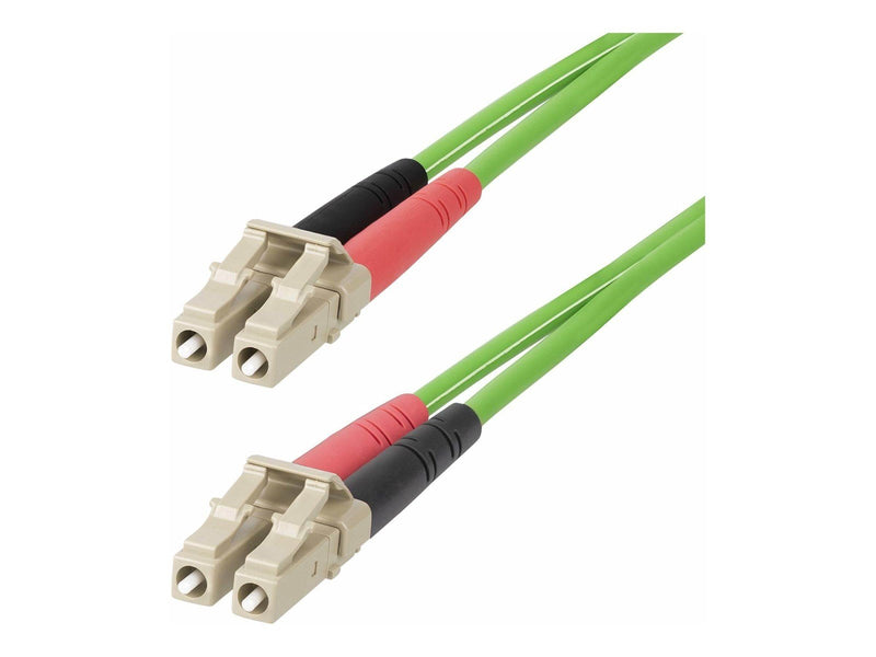 StarTech.com 2m (6ft) LC to LC (UPC) OM5 Multimode Fiber Optic Cable - patch cable - 2 m - green - Grün - 2 meter