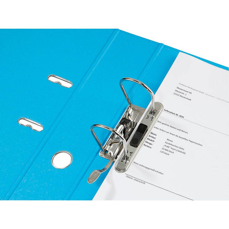 LEITZ 1007 Ordner Karton 8,0 cm DIN A4 - hellblau