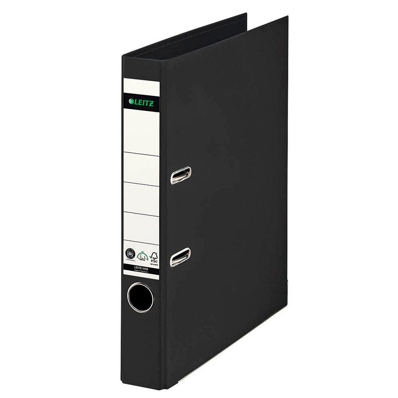 LEITZ 1008 Ordner Karton 5,2 cm DIN A4 - schwarz