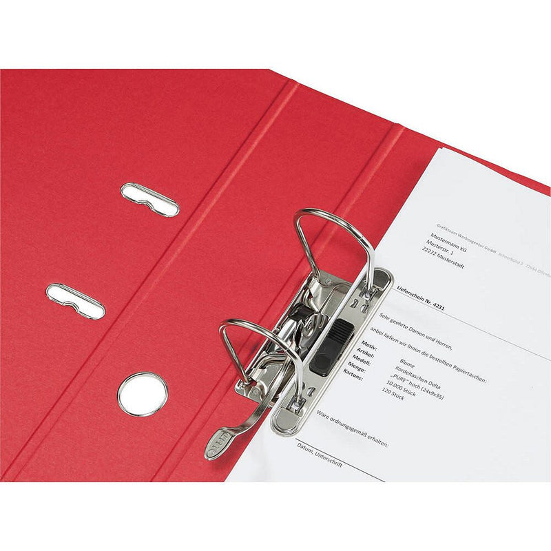 LEITZ 1007 Ordner Karton 8,0 cm DIN A4 - rot