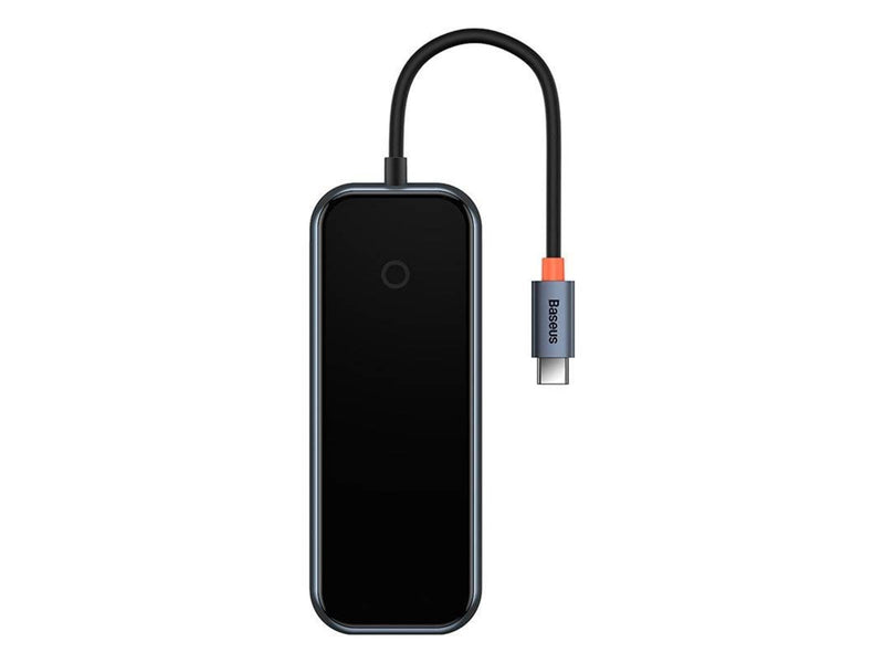 Baseus AcmeJoy series USB-C to 2xUSB 3.0 + USB 2.0 + USB-C PD + HDMI (dark grey) USB-Hubs - USB 3.0 - 5 - Schwarz