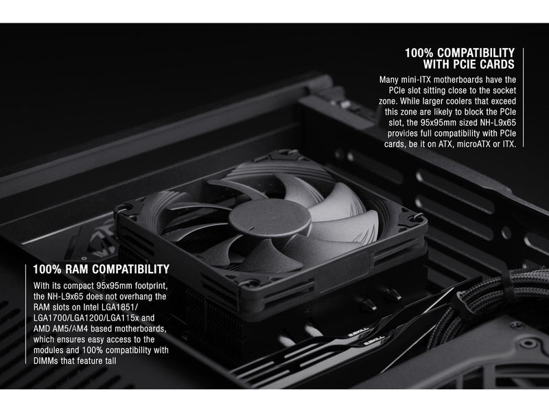 Noctua NH-L9x65 chromax.black - CPU-Luftkühler - Max 24 dBA