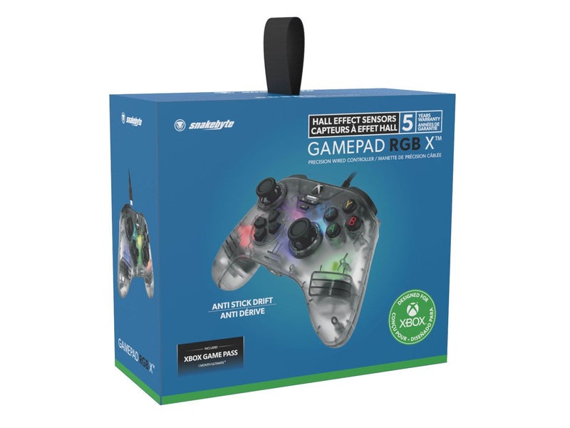 Snakebyte RGB X - Clear - Wired Controller - Microsoft Xbox Series S