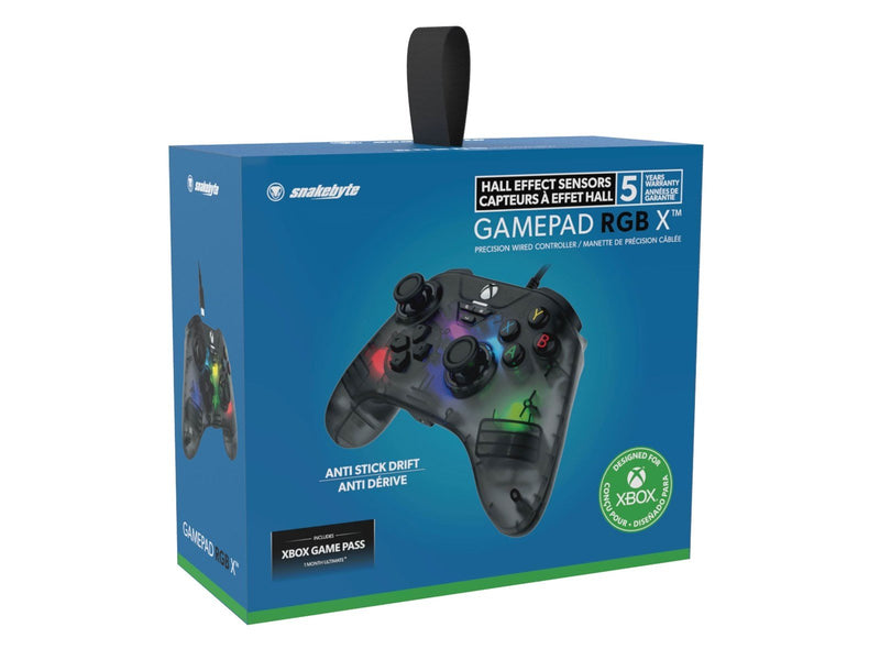 Snakebyte RGB X - Smoke Grey - Wired Controller - Microsoft Xbox Series S