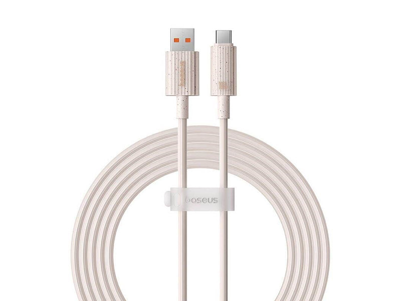 Baseus Fast Charging cable  USB to USB-C Habitat Series 2m 100W (pink)