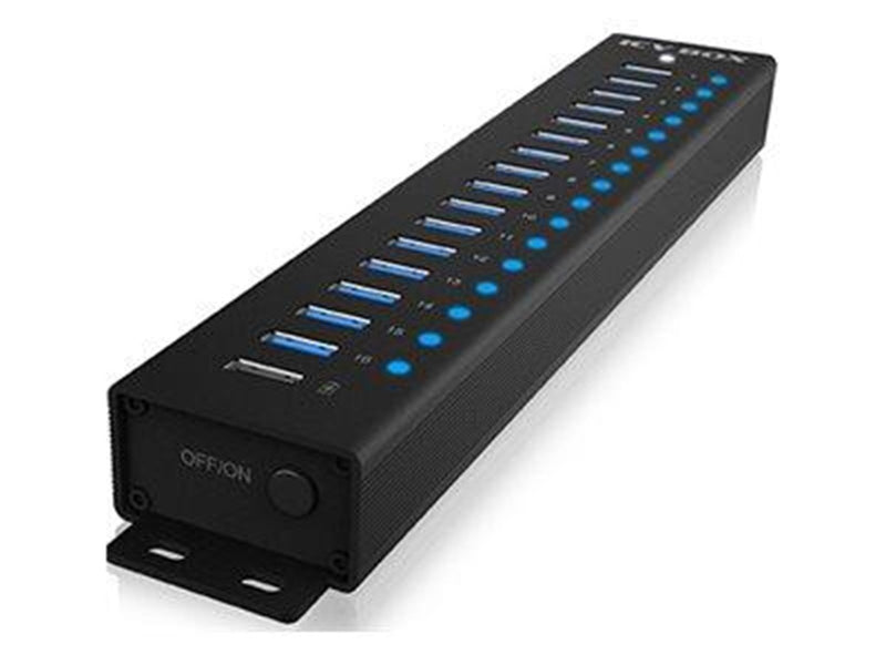ICY BOX IB-HUB1717-U3 USB-Hubs - 17 - Schwarz