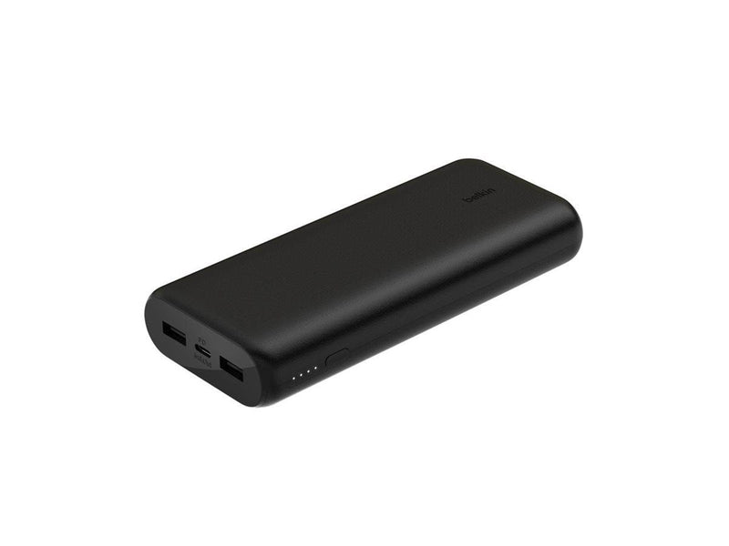 Belkin BoostCharge power bank - 2 x USB 24 pin USB-C - 20 Watt Powerbank (Akku) - schwarz - 20000 mAh