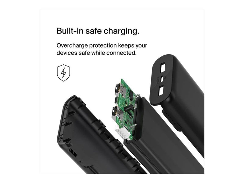 Belkin BoostCharge power bank - 2 x USB 24 pin USB-C - 20 Watt Powerbank (Akku) - schwarz - 20000 mAh