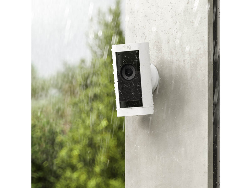 Ring Stick Up Cam Pro Outdoor Camera Battery White