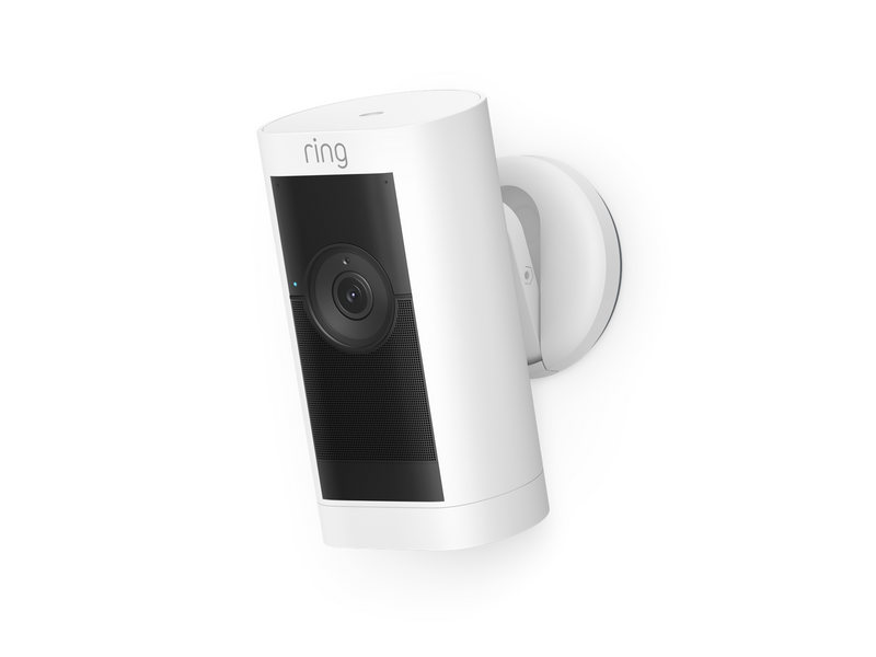Ring Stick Up Cam Pro Outdoor Camera Battery White