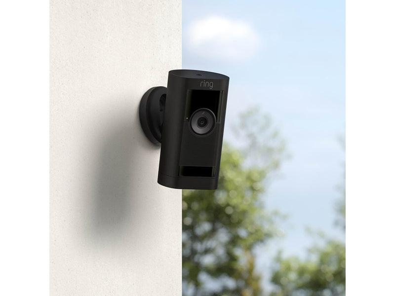 Ring Stick Up Cam Pro Outdoor Camera Battery Black
