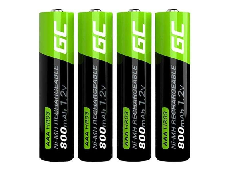 Green Cell Rechargeable battery - 4 x AAA - NiMH
