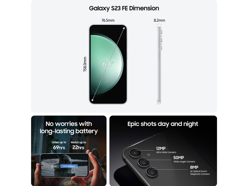 Samsung Galaxy S23 FE 128GB/8GB - Cream