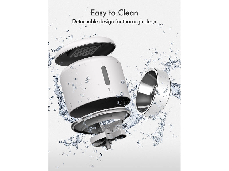 Pet Libro GRANARY AUTOMATIC FEEDER 3L WHITE-UK&EU ADAPTER