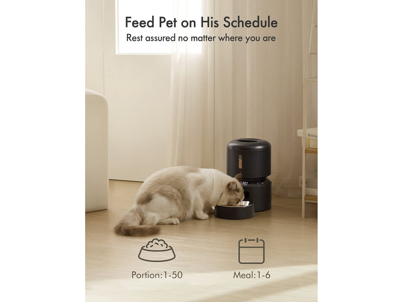 Pet Libro GRANARY AUTOMATIC FEEDER 3L BLACK-UK&EU ADAPTER