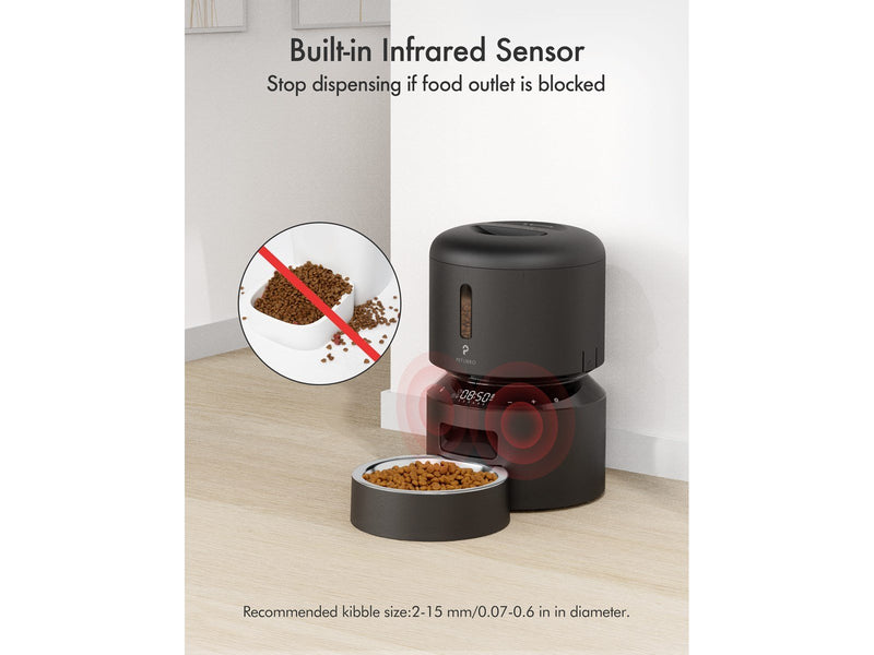 Pet Libro GRANARY AUTOMATIC FEEDER 3L BLACK-UK&EU ADAPTER