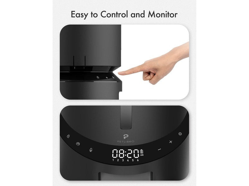 Pet Libro GRANARY AUTOMATIC FEEDER 3L BLACK-UK&EU ADAPTER