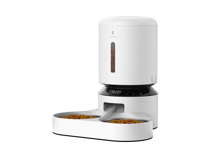 Pet Libro GRANARY DUAL FOOD TRAY 5L WHITE-UK&EU ADAPTER