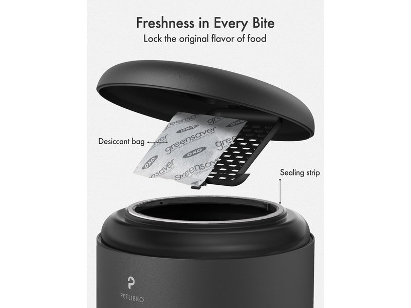 Pet Libro GRANARY DUAL FOOD TRAY 5L BLACK-UK&EU ADAPTER