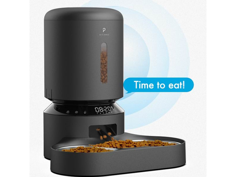 Pet Libro GRANARY DUAL FOOD TRAY 5L BLACK-UK&EU ADAPTER