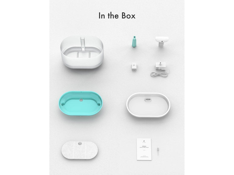 Pet Libro CAPSULE WATER FOUNTAIN BLUE-UK&EU ADAPTER