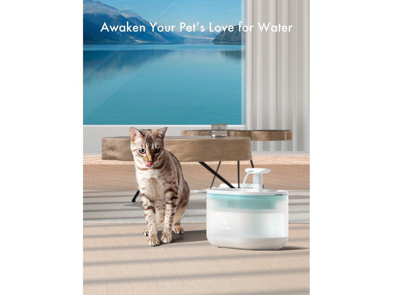 Pet Libro CAPSULE WATER FOUNTAIN BLUE-UK&EU ADAPTER