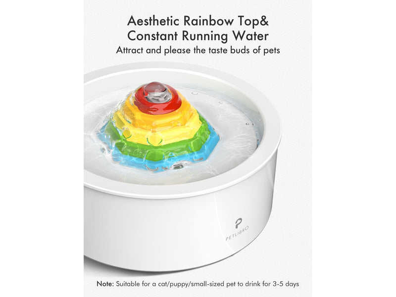 Pet Libro RAINBOW WATER FOUNTAIN-UK&EU ADAPTER