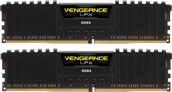 Corsair Vengeance LPX schwarz DIMM Kit 16GB, DDR4-3000, CL15-17-17-35