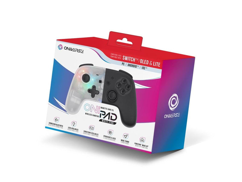 Oniverse White Star - Wireless Controller - Nintendo Switch