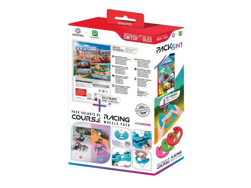Oniverse 4 STEERING WHEELS + SMURF CART BUNDLE - Miscellaneous - Nintendo Switch