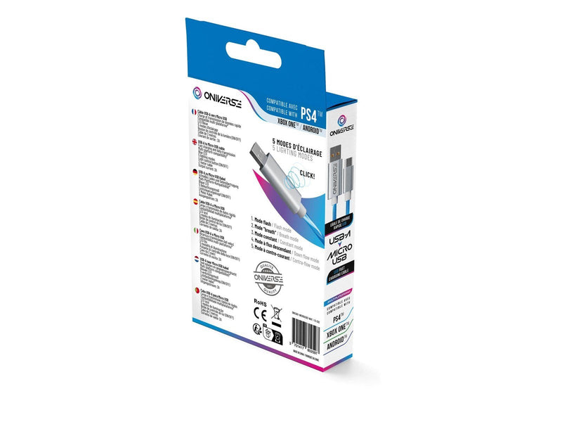 Oniverse MICRO USB CHARGE CABLE WITH LED 2 METERS - Wired
