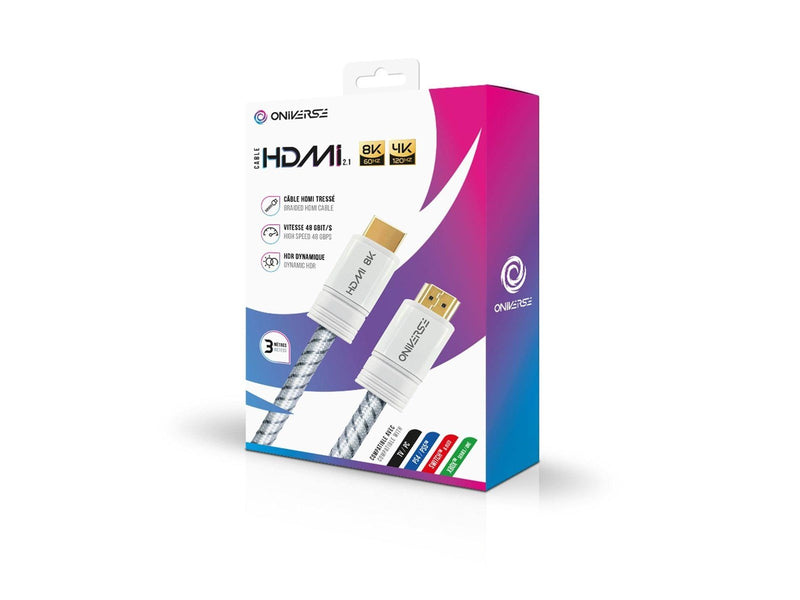 Oniverse 8K HDMI CABLE - WHITE - Wired