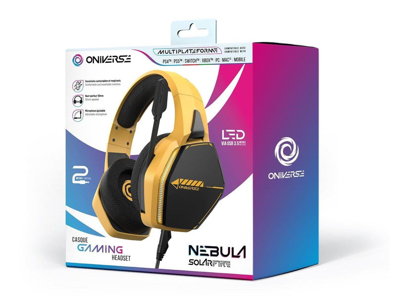 Oniverse NEBULA - SOLARFIRE YELLOW - Wired Headset - Sony PlayStation 4