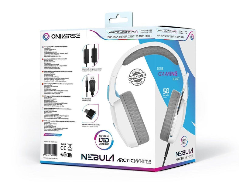 Oniverse NEBULA - ARCTIC WHITE - Wired Headset - Sony PlayStation 4