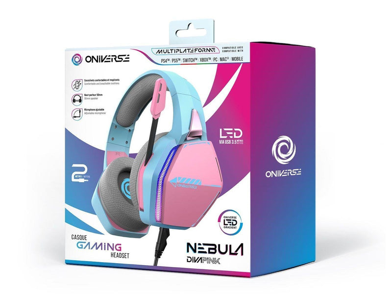 Oniverse NEBULA - DIVA PINK - Wired Headset - Sony PlayStation 4
