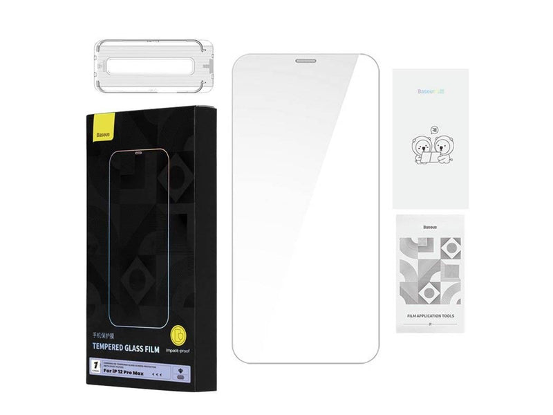 Baseus Tempered Glass  0.4mm Iphone 12 Pro  MAX + cleaning kit