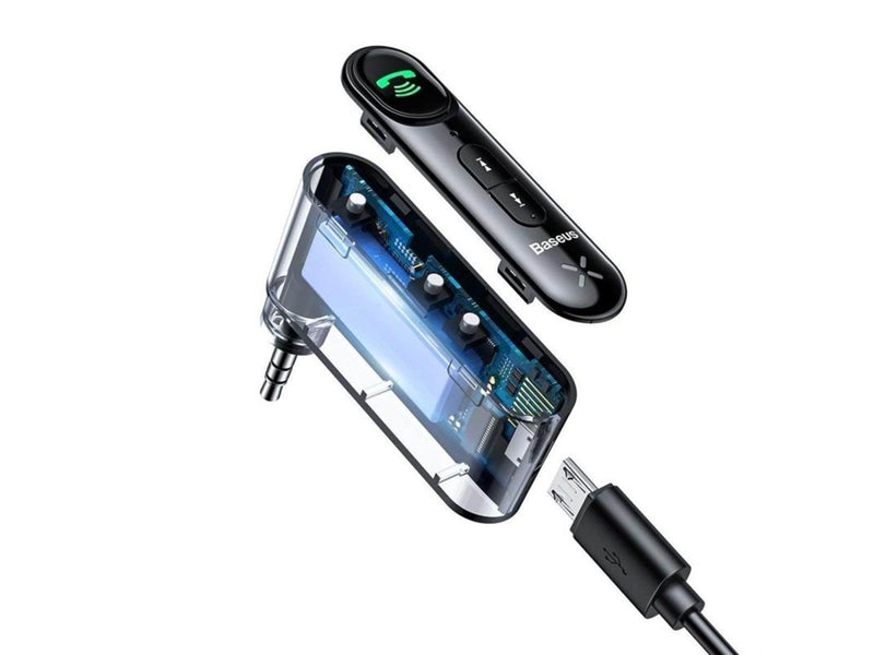 Baseus Qiyin AUX Car Bluetooth Receiver Black