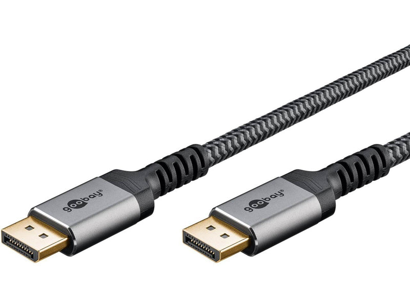 Pro Displayport 1.4 Sleeved - Display Kabel - 1m - Schwarz