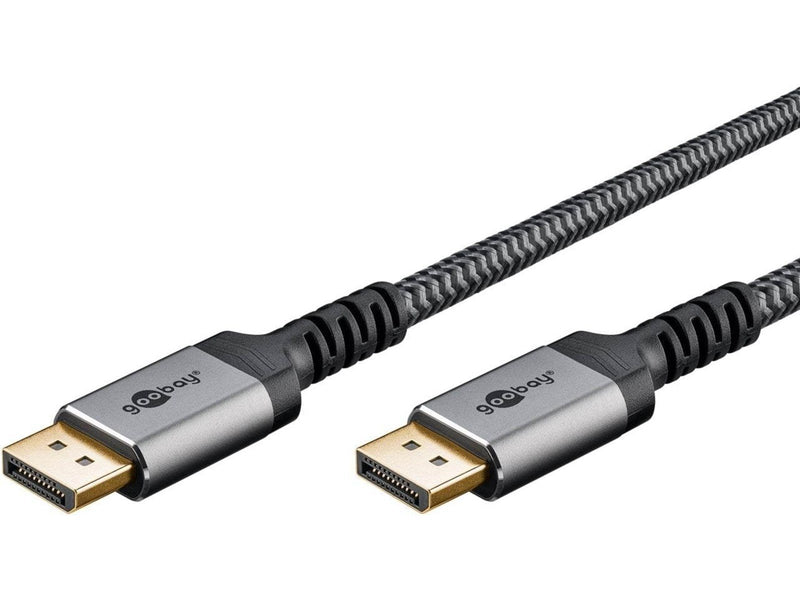Pro Displayport 1.4 Sleeved - Display Kabel - 2m - Schwarz