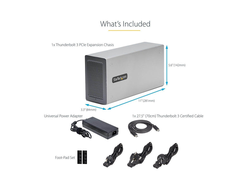 StarTech.com 2TBT3-PCIE-ENCLOSURE