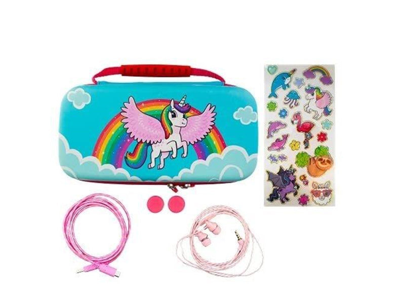 iMP TECH Over the Rainbow Unicorn Case 7-in-1 Switch Lite - Miscellaneous Bag - Nintendo Switch Lite