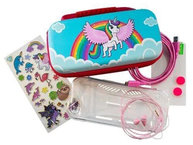 iMP TECH Over the Rainbow Unicorn Case 7-in-1 Switch Lite - Miscellaneous Bag - Nintendo Switch Lite