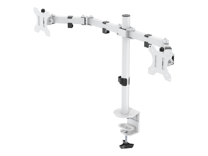 Deltaco Dual Monitor Desk Mount for 13"-32" screens - Weiß