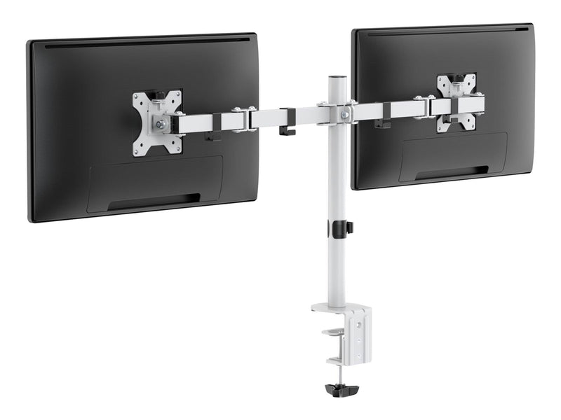 Deltaco Dual Monitor Desk Mount for 13"-32" screens - Weiß